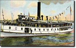 Il Machigonne, futuro Yankee, in servizio nella baia del porto di New York City in una cartolina del 1922.
