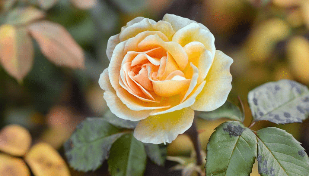 Goodbye black marks on roses with this infallible monthly trick